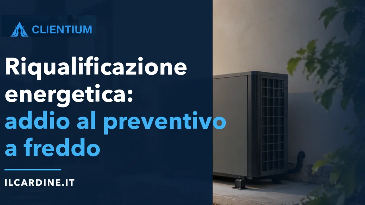 Riqualificazione energetica: perché ESCo e impiantisti stanno abbandonando il preventivo a freddo